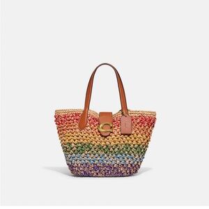 Coach 2023 Summer Pride Small Tote with Leather Trim